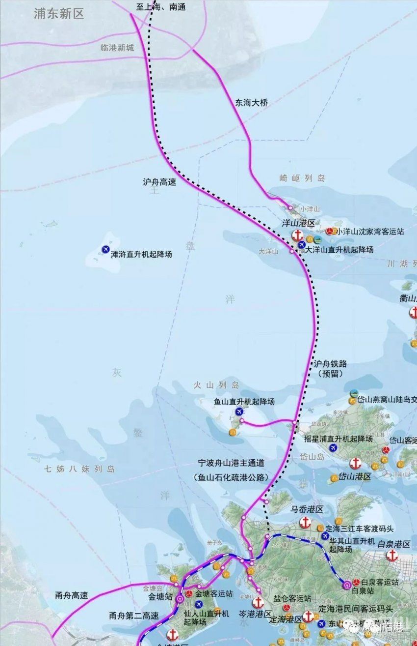 东海二桥将上海与舟山(岱山)串联,可以称得上是长三角版的"港珠澳大桥